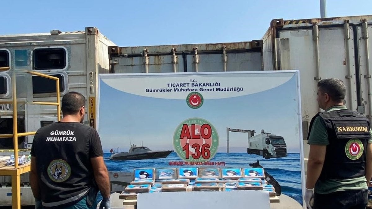 Mersin Limanı’nda 59 kilo kokain ele geçirildi