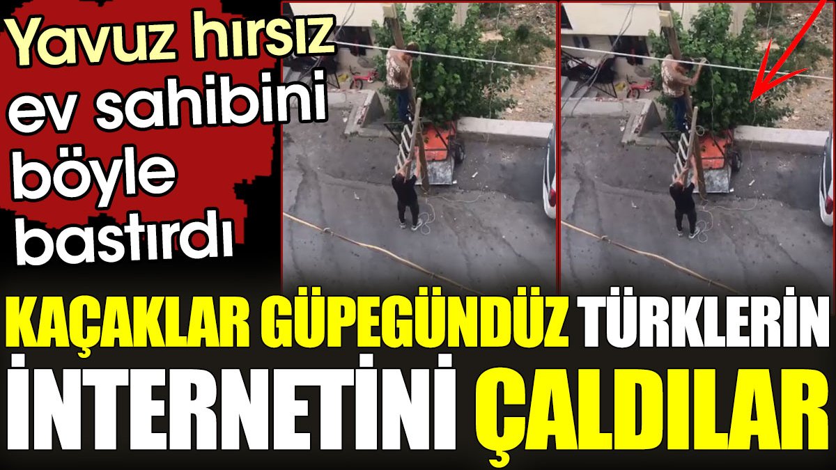 Kaçaklar güpegündüz Türklerin internetini çaldılar
