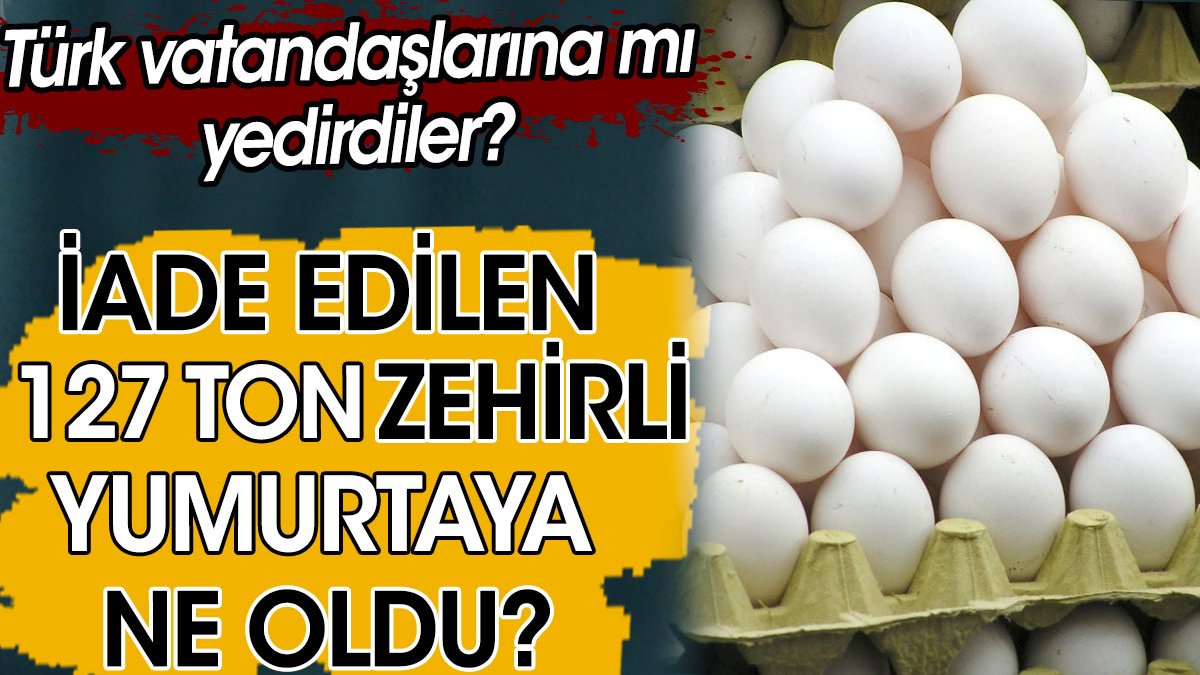 Türkiye'ye iade edilen 127 ton zehirli yumurtaya ne oldu? Türk vatandaşlarına mı yedirdiler?