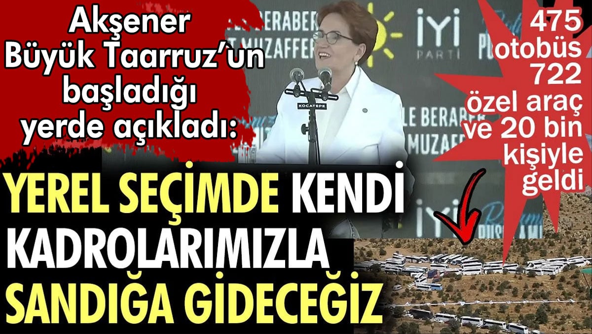 Meral Akşener Büyük Taarruz'un başladığı Kocatepe'de:  Yerel seçimlere İYİ Parti olarak gireceğiz