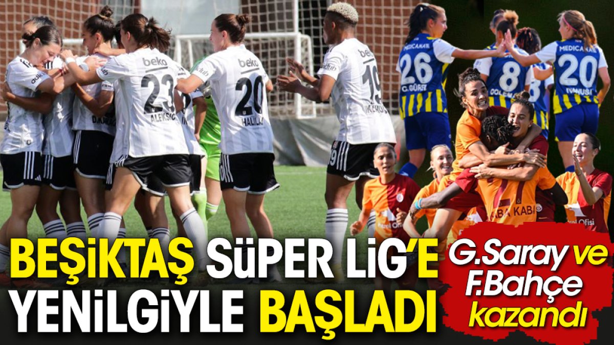Beşiktaş United Payment Süper Lig'e mağlubiyetle başladı