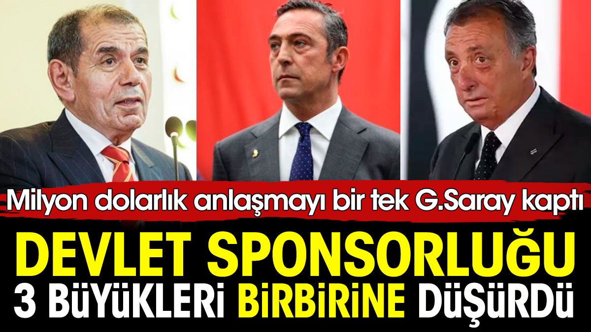 Devlet yine Galatasaray'a çalıştı. Fenerbahçe ve Beşiktaş yaya kaldı