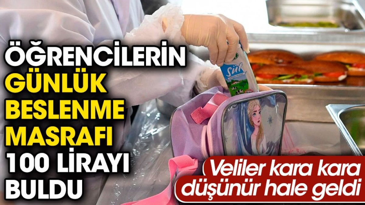 Öğrencilerin günlük beslenme masrafı 100 lirayı buldu