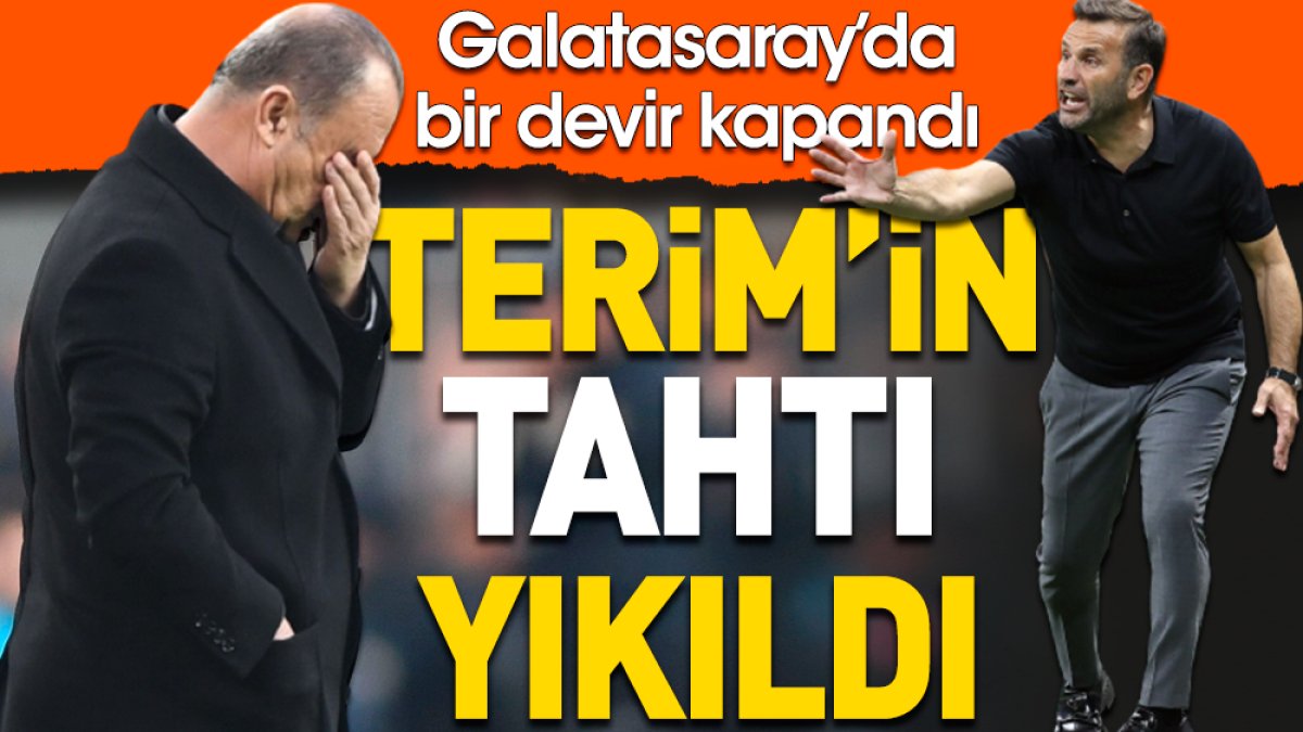 Fatih Terim'in tahtı yıkıldı. Galatasaray'da bir devir resmen kapandı