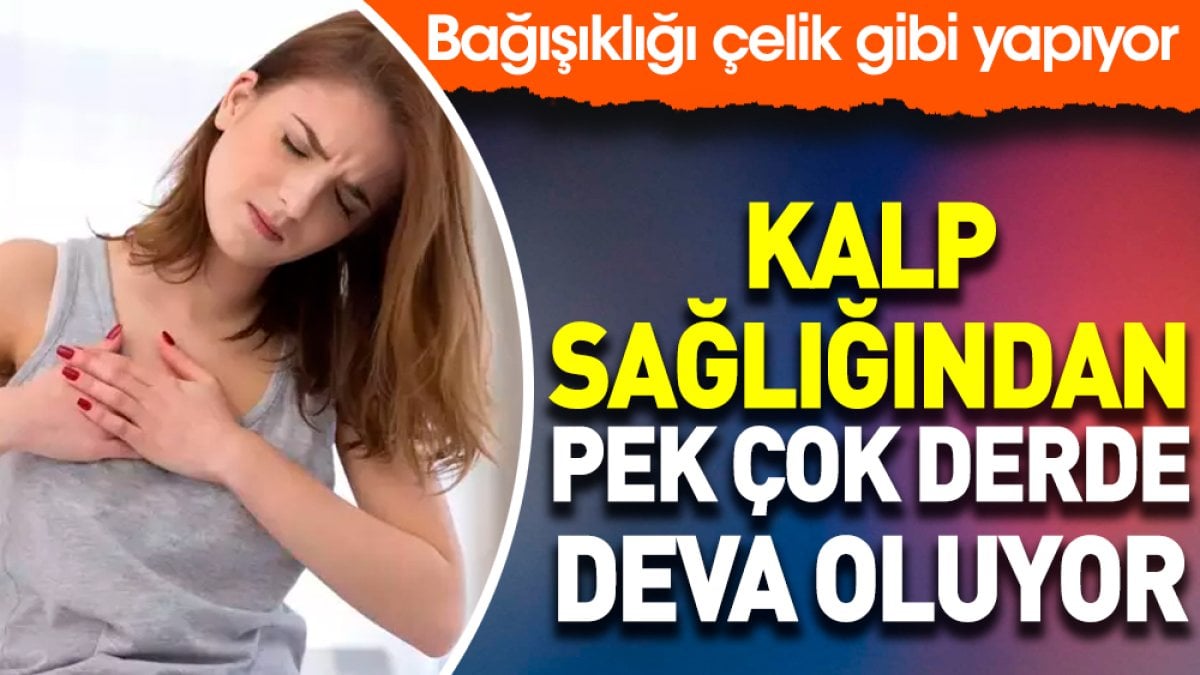 Kalp sağlığından pek çok derde deva oluyor. Bağışıklığı çelik gibi yapıyor