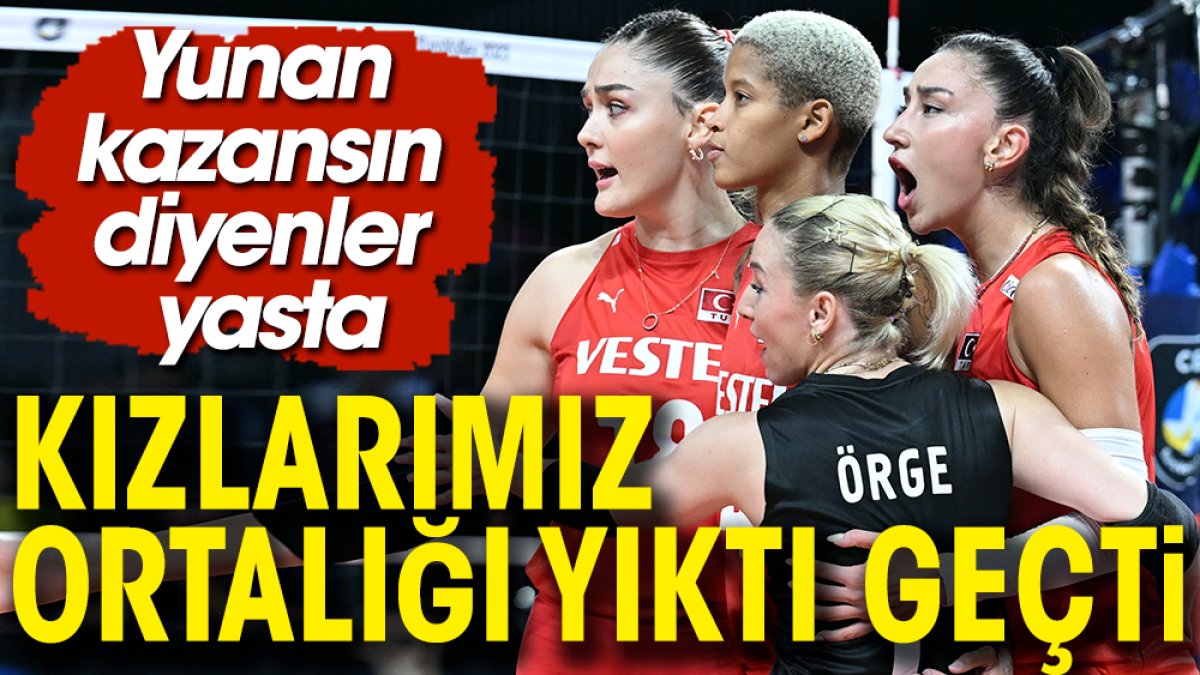 Kızlarımız ortalığı yıktı geçti. Avrupa Şampiyonu oldu! Yunan kazansın diyenler yasta