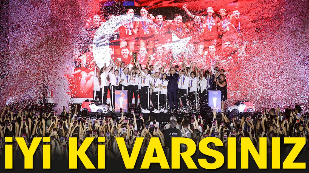 Avrupa Şampiyonu kızlarımız vatandaşlarla buluştu: En büyük Türkiye