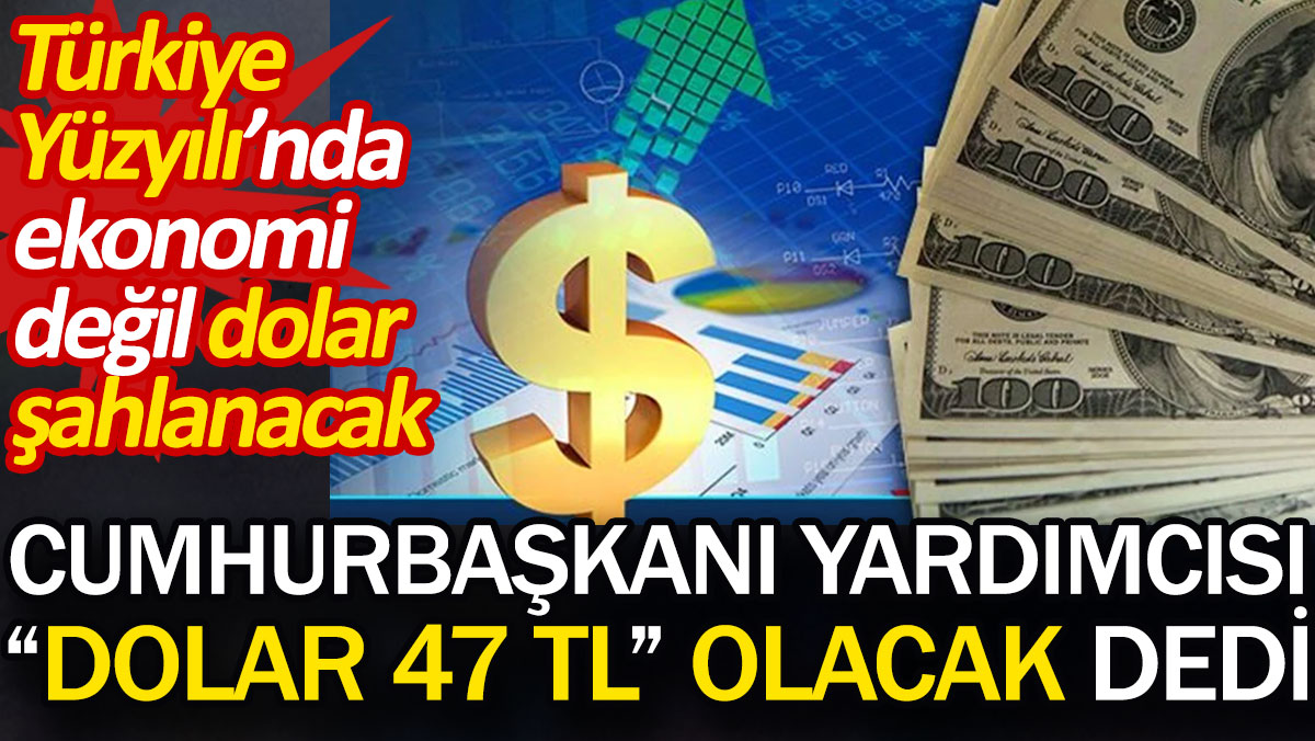 Cumhurbaşkanı Yardımcısı Cevdet Yılmaz “dolar 47 TL” olacak dedi
