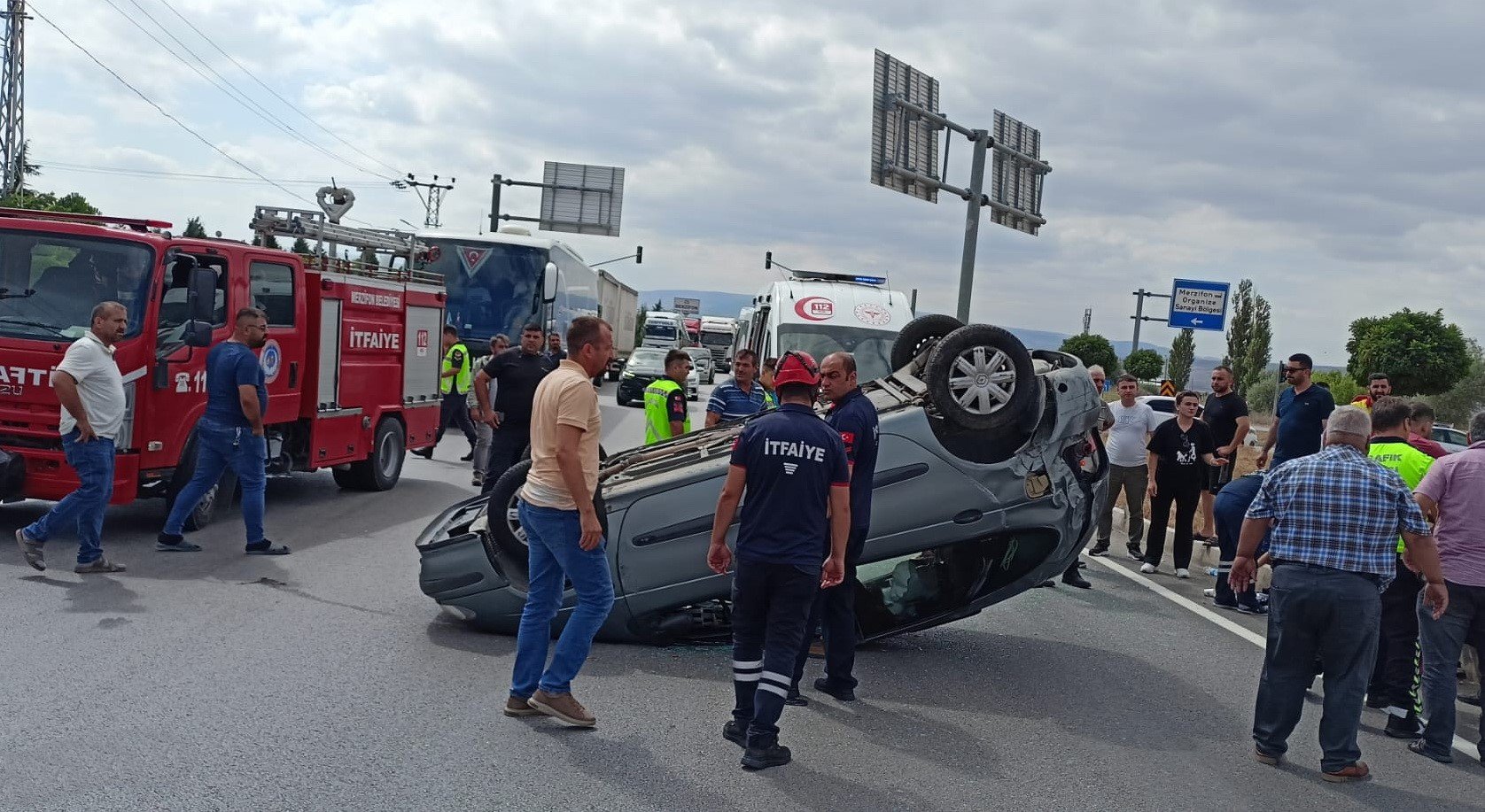 Amasya’da feci kaza: 1 ölü, 8 yaralı