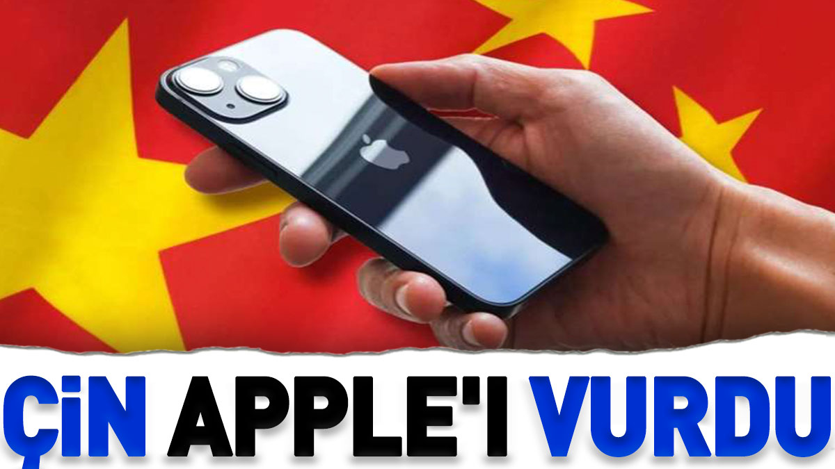Çin Apple'ı vurdu