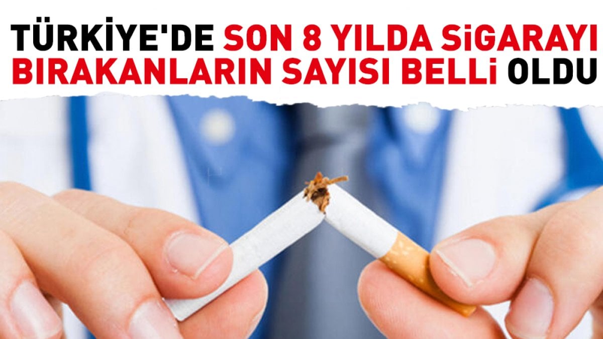 Türkiye'de son 8 yılda sigarayı bırakanların sayısı belli oldu
