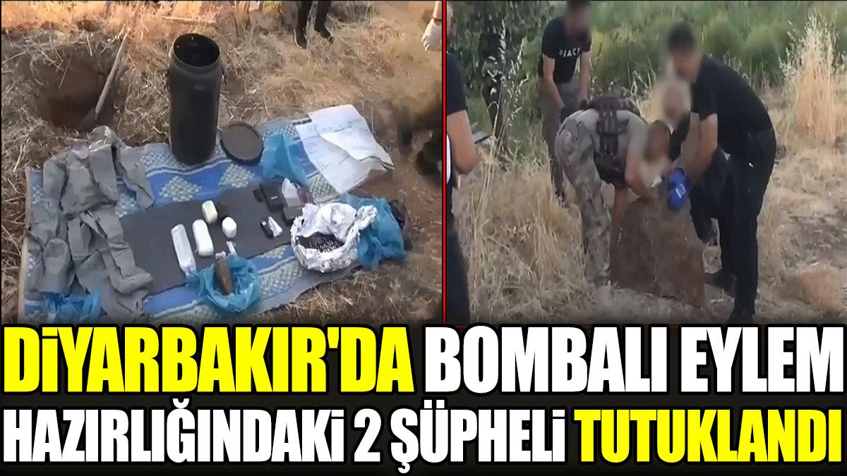 Diyarbakır'da bombalı eylem hazırlığındaki 2 şüpheli tutuklandı