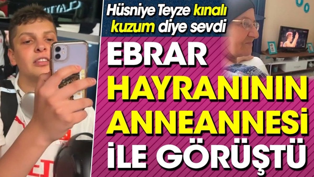 Ebrar Karakurt hayranının anneannesi ile görüştü. Hüsniye Teyze Kınalı kuzum diye sevdi