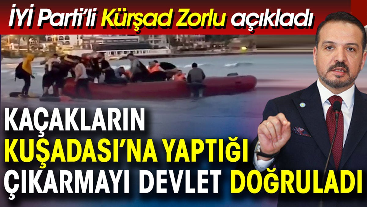 Kaçakların Kuşadası’na yaptığı çıkarmayı devlet doğruladı