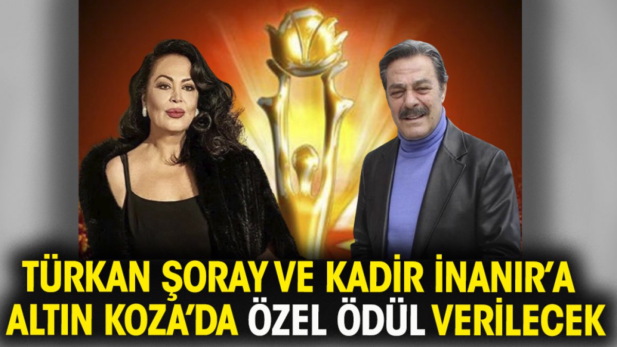 Türkan Şoray ve Kadir İnanır'a Altın Koza Film Festivalinde özel ödül verilecek