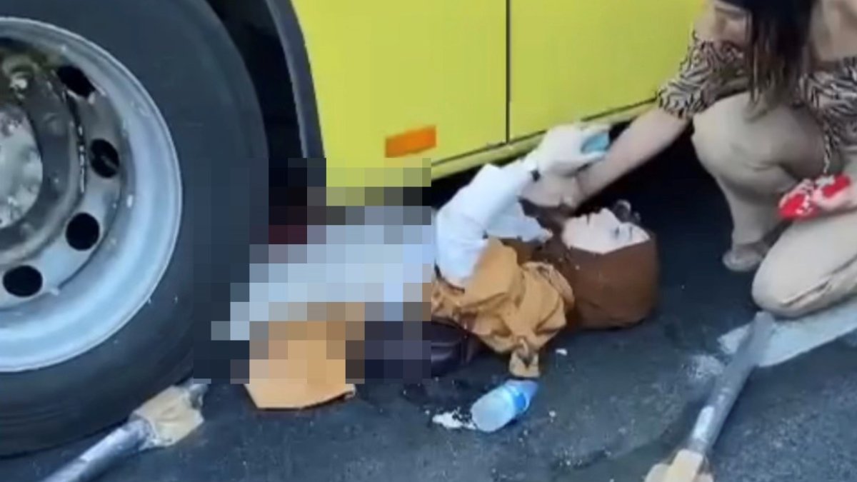 Fatih'te hamile kadın İETT otobüsünün altında kaldı