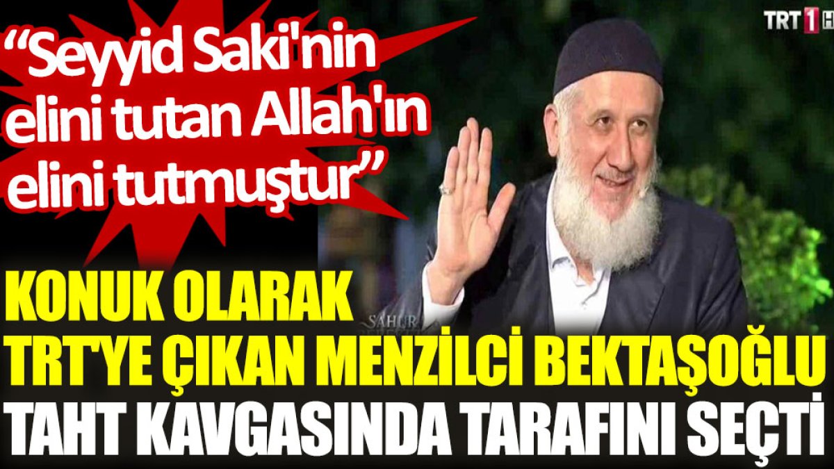 Konuk olarak TRT'ye çıkan Menzilci Bektaşoğlu: Seyyid Saki'nin elini tutan Allah'ın elini tutmuştur