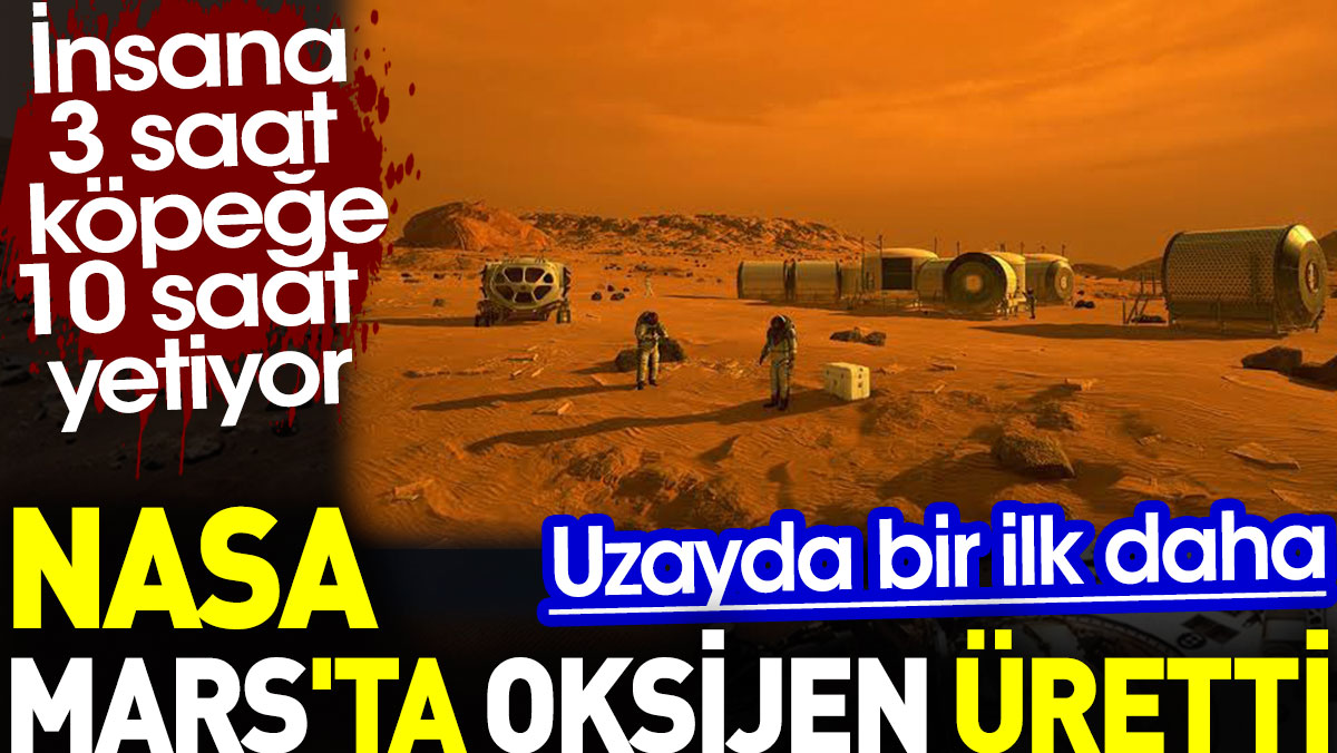 NASA Mars'ta bir insana 3 saat yetebilecek oksijen üretti. Uzayda bir ilk daha