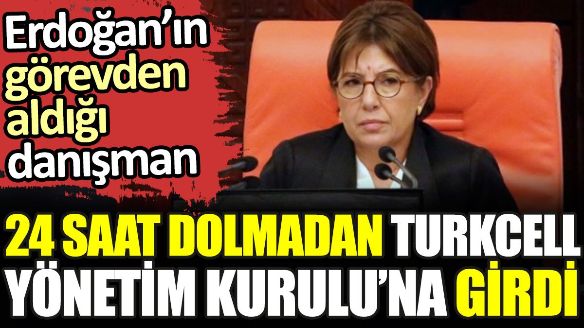 Erdoğan görevden aldığı danışman 24 saat dolmadan Turkcell Yönetim Kurulu'na girdi