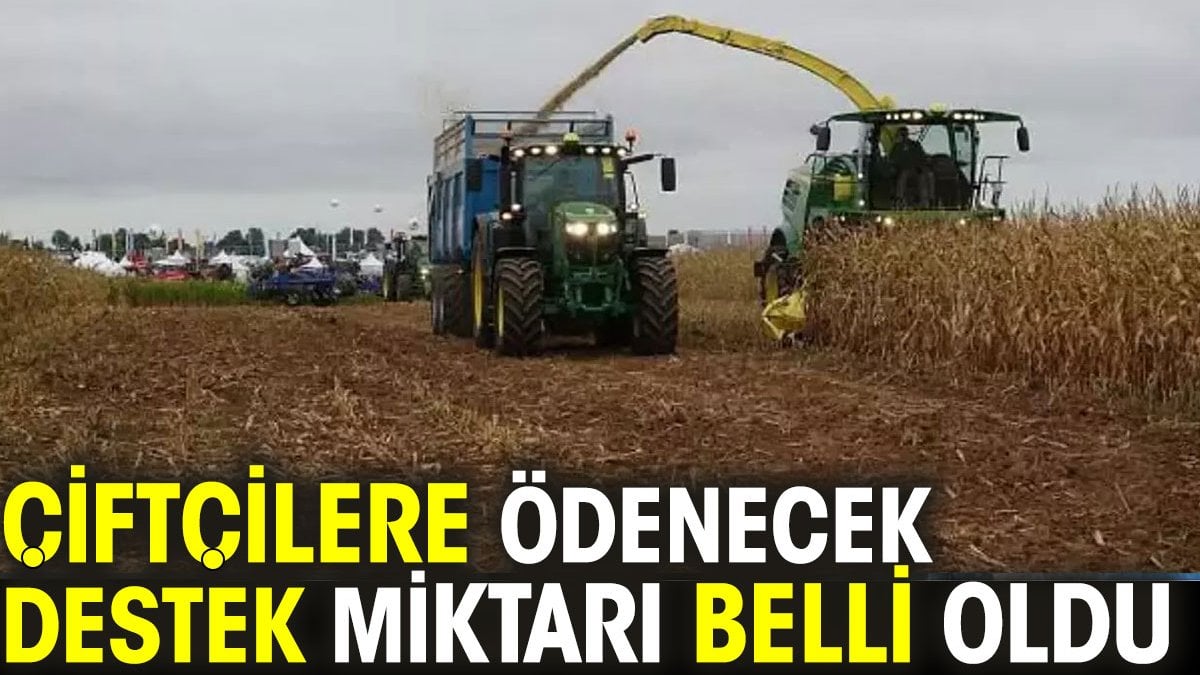 Çiftçilere ödenecek destek miktarı belli oldu