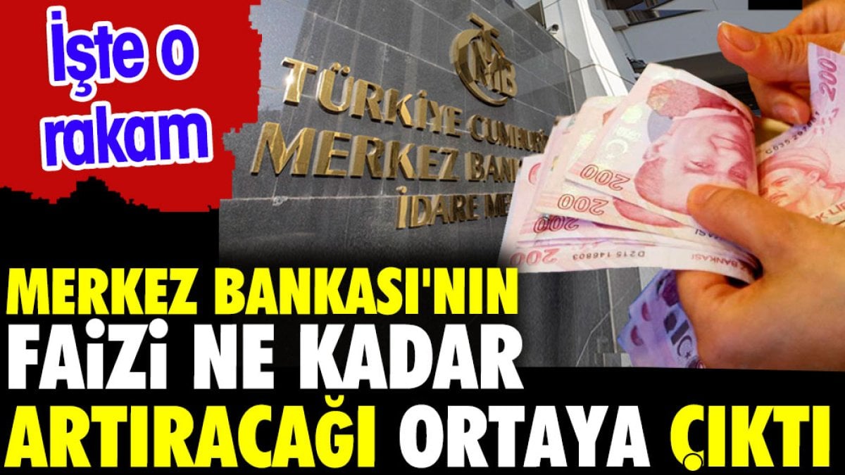 Merkez Bankası'nın faizi ne kadar artıracağı ortaya çıktı. İşte o rakam