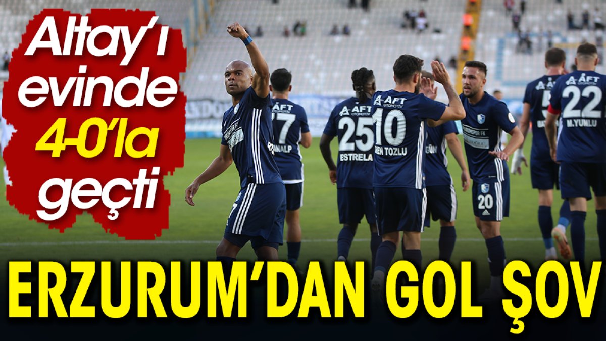 Erzurumspor'dan Altay'a gol şov: 4-0