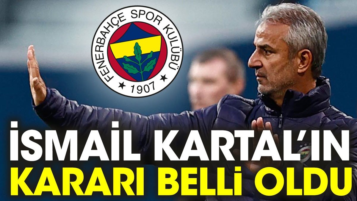 Fenerbahçe Antalyaspor karşısında. İsmail Kartal kararını verdi. İşte ilk 11