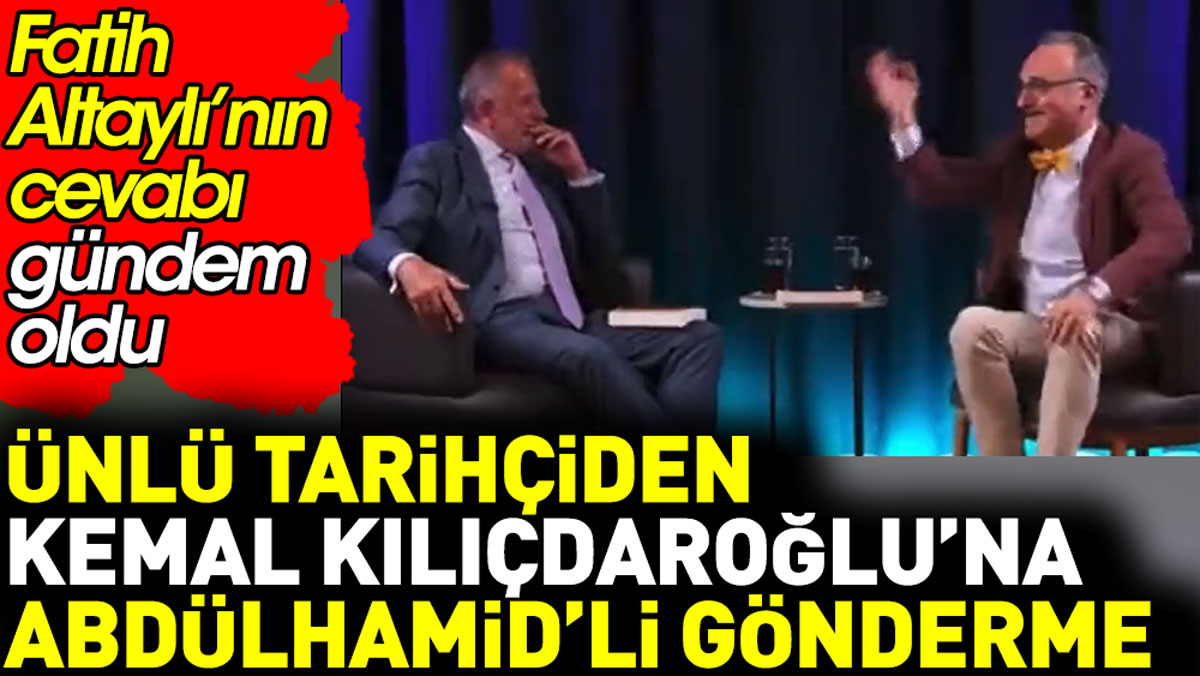 Fatih Altaylı'nın gündem olduğu programda ünlü tarihçiden Kılıçdaroğlu'na Abdülhamid'li gönderme