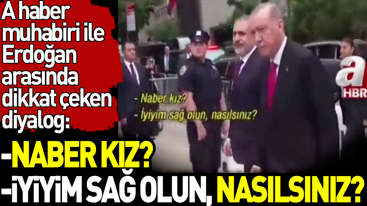A haber muhabiri ile Erdoğan arasında dikkat çeken diyalog: Naber kız? İyiyim sağ olun, nasılsınız?