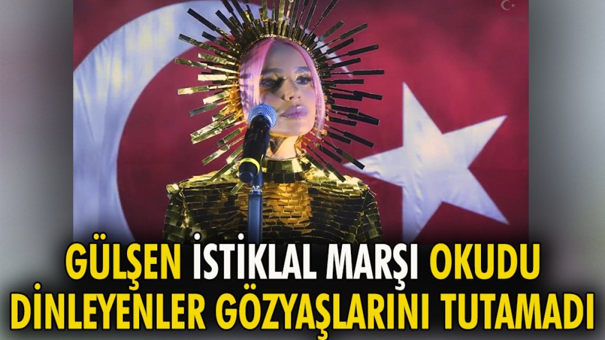 Gülşen   İstiklal Marşı okudu dinleyenler gözyaşlarını tutamadı