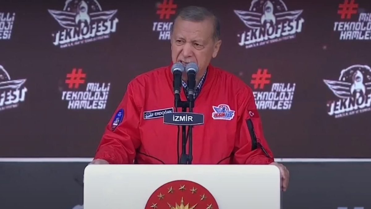 Erdoğan Teknofest'te konuşuyor