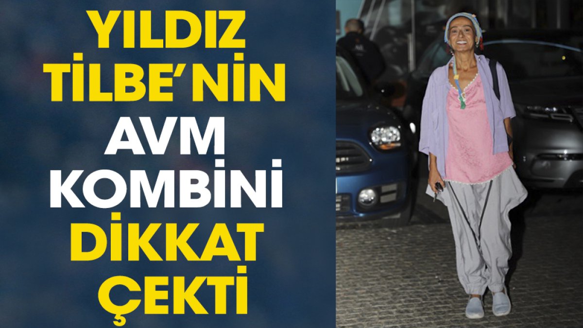 Yıldız Tilbe'nin AVM kombini dikkat çekti