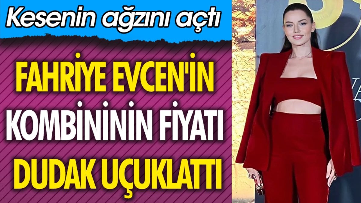 Fahriye Evcen'in kombininin fiyatı dudak uçuklattı!