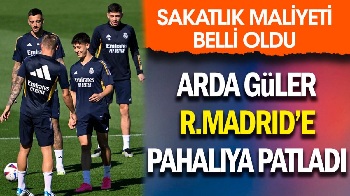 Arda Güler Real Madrid'e pahalıya patladı. Sakatlık maliyeti belli oldu