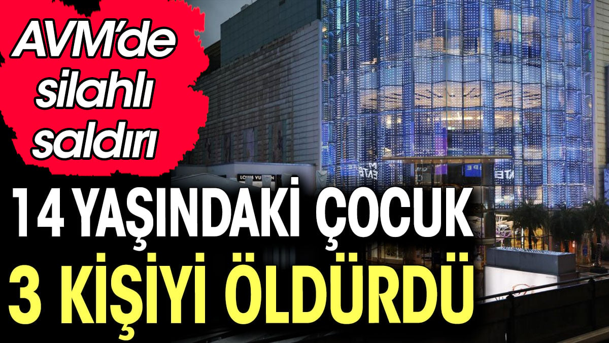 AVM’de silahlı saldırı: 14 yaşındaki saldırgan 3 kişiyi öldürdü