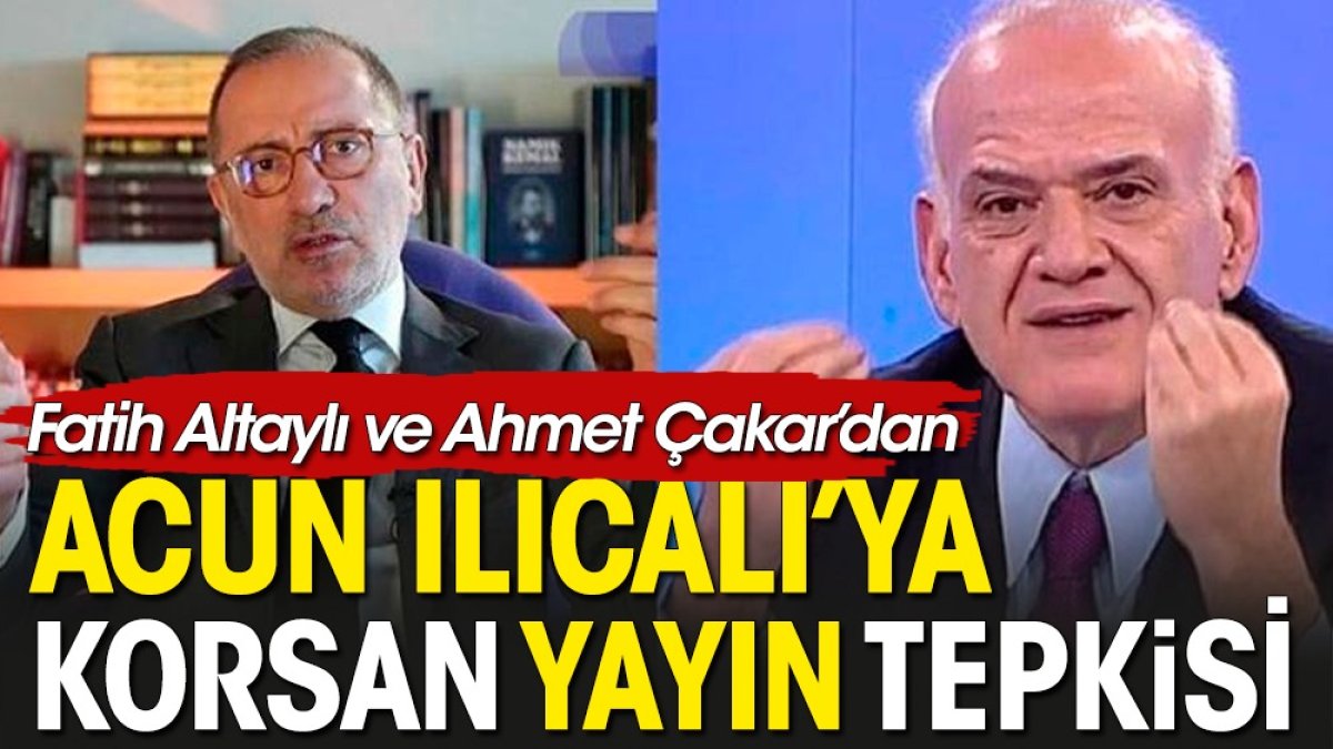 Ahmet Çakar ve Fatih Altaylı'dan Acun Ilıcalı'ya tepki: Korsan yayınlıyor Exxen yapamıyor