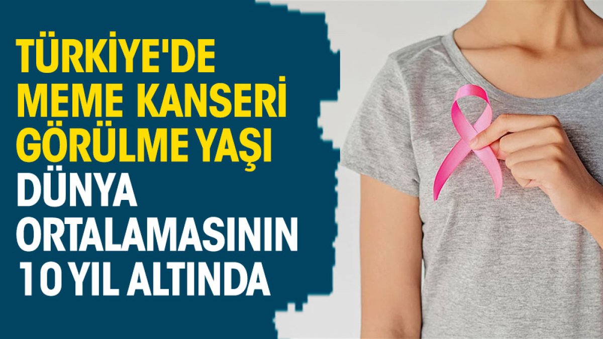 Türkiye'de meme kanseri görülme yaşı dünya ortalamasının 10 yıl altında