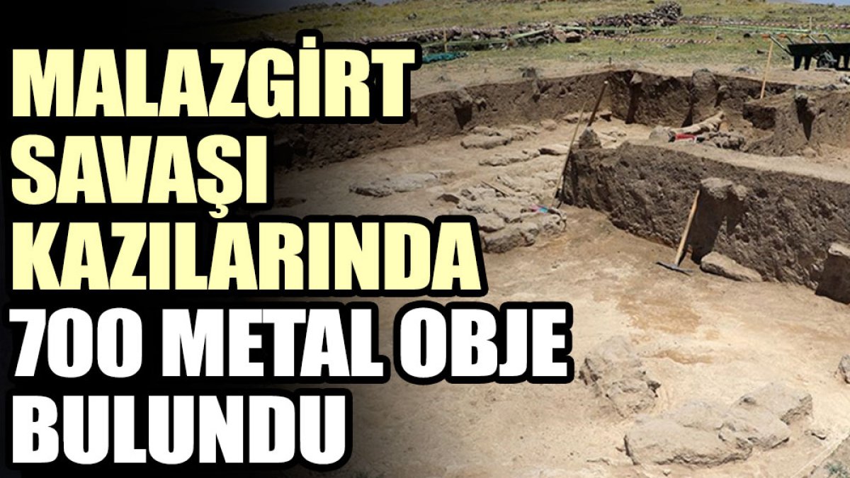 Malazgirt Savaşı kazılarında 700 metal obje bulundu