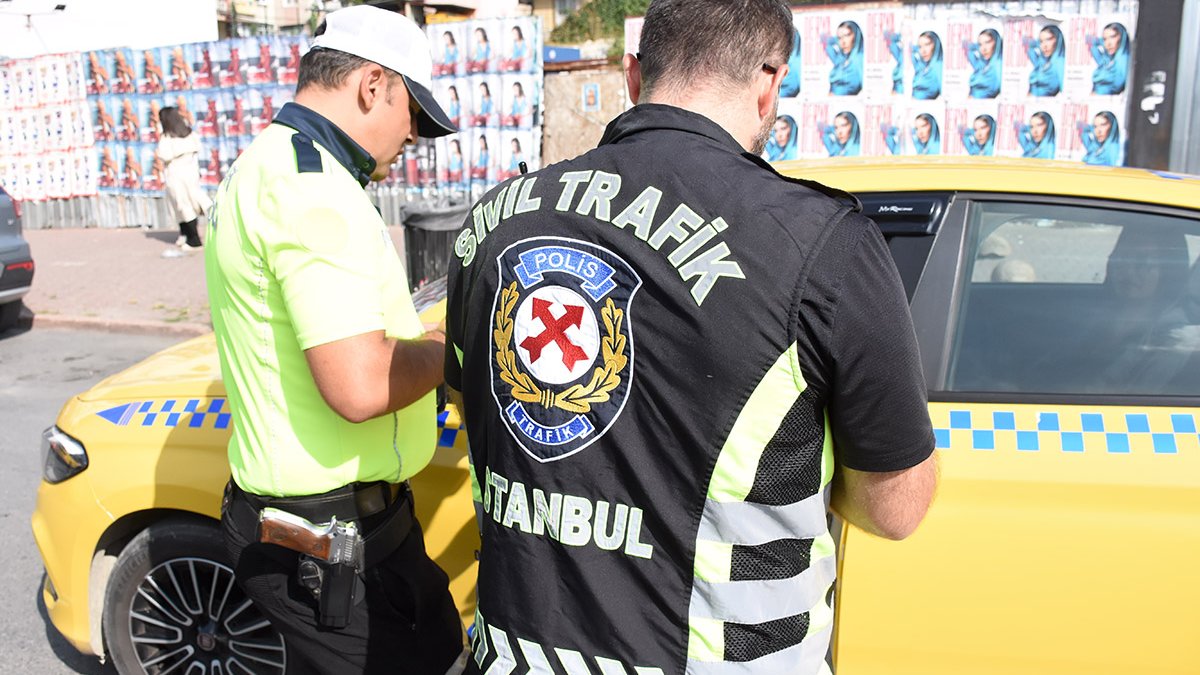 İstanbul'da taksilere yönelik denetim