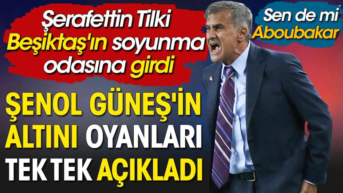 Şenol Güneş'in altını oyanları Şerafettin Tilki açıkladı. Aboubakar sende mi