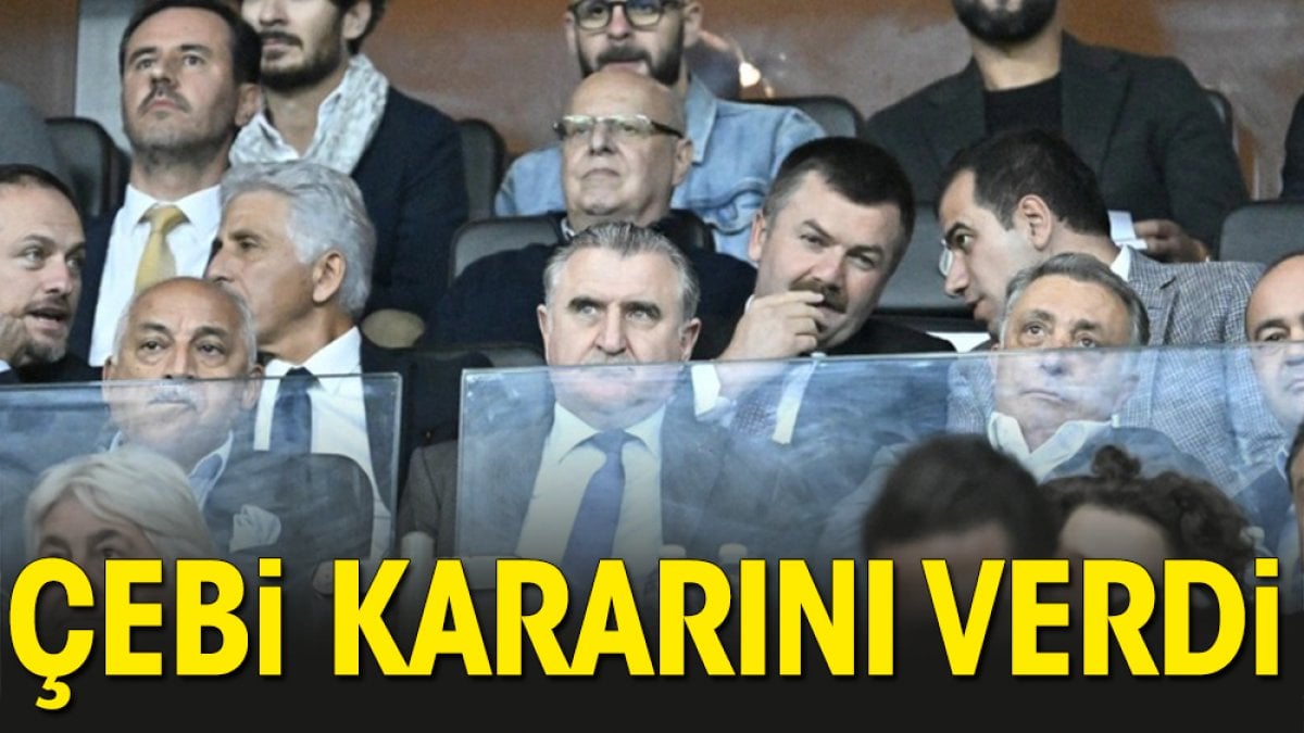 Ahmet Nur Çebi kararını verdi