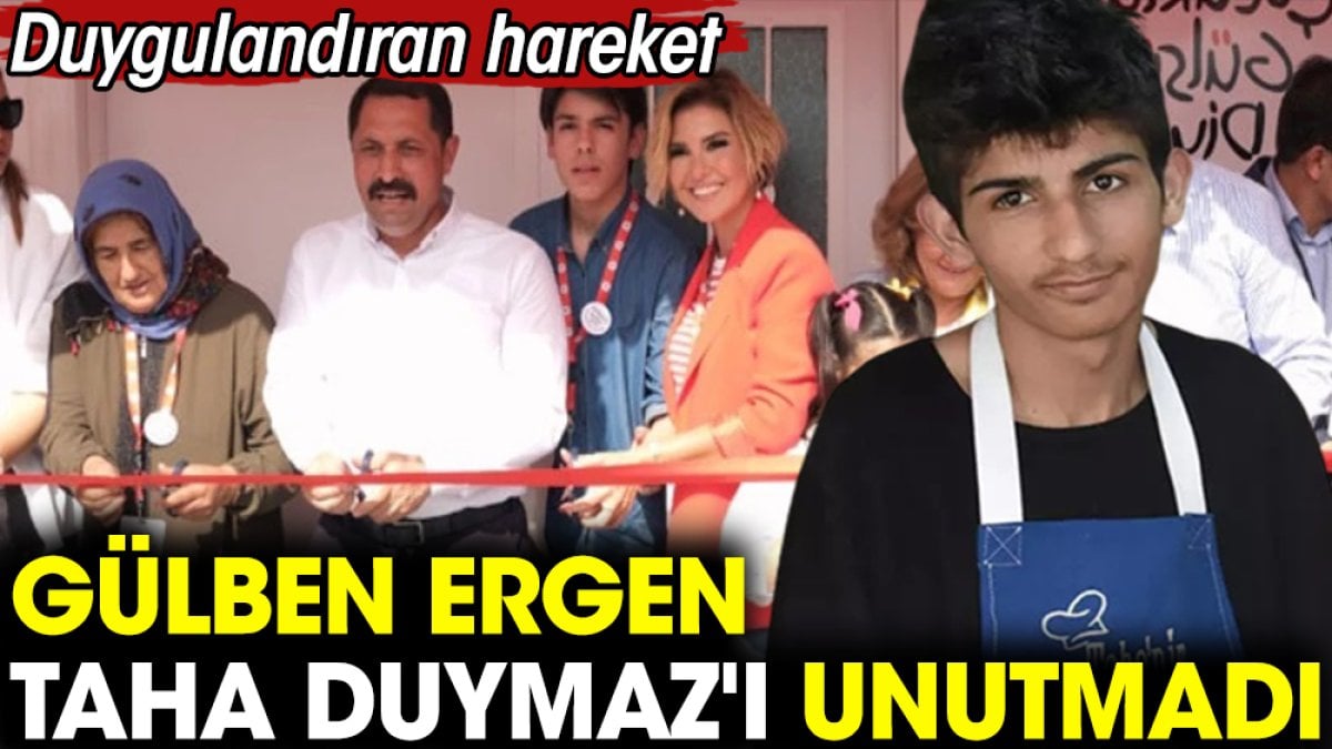 Gülben Ergen Taha Duymaz'ı unutmadı. Duygulandıran hareket