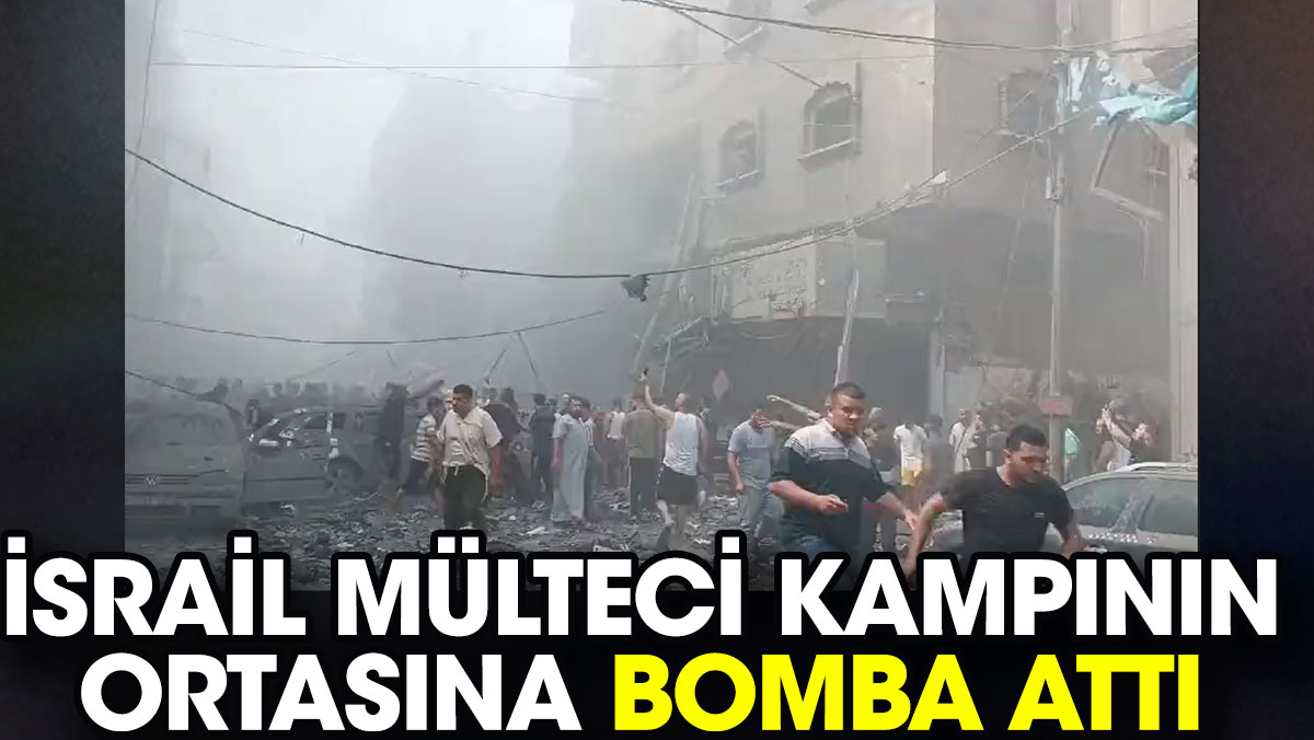 İsrail mülteci kampının ortasına bomba attı