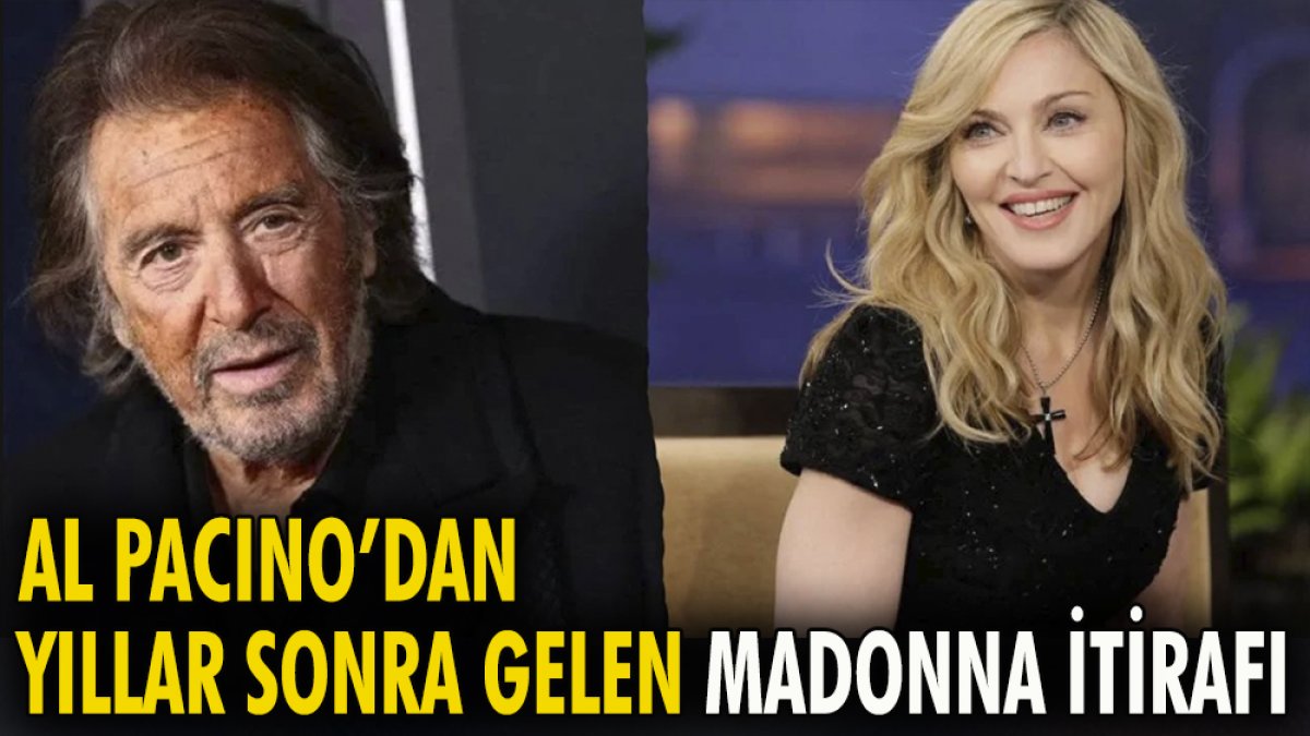 Al Pacino'dan yıllar sonra gelen Madonna paylaşımı