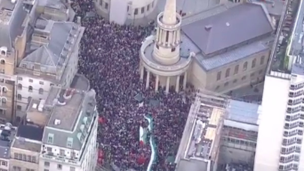 Londra sokakları doldu taştı: "Özgür Filistin!"