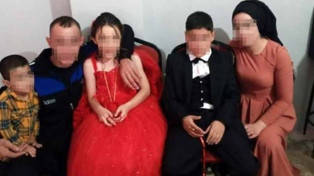 Küçük çocuklarına nişan töreni yapan anne ve baba gözaltına alındı