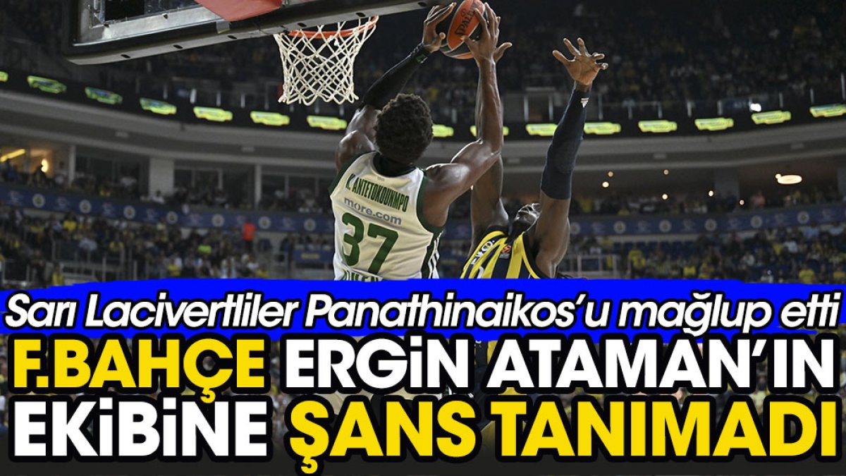 Fenerbahçe Ergin Atamanlı Panathinaikos'u mağlup etti