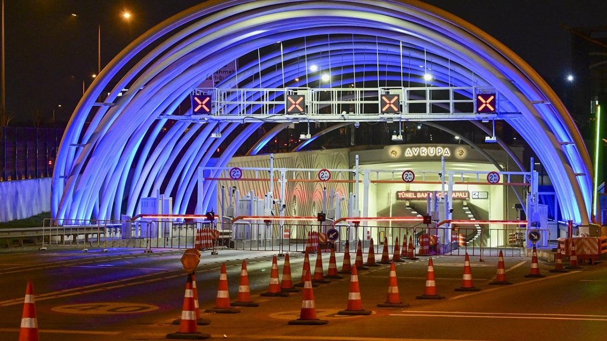 Avrasya Tüneli geçici olarak trafiğe kapatıldı