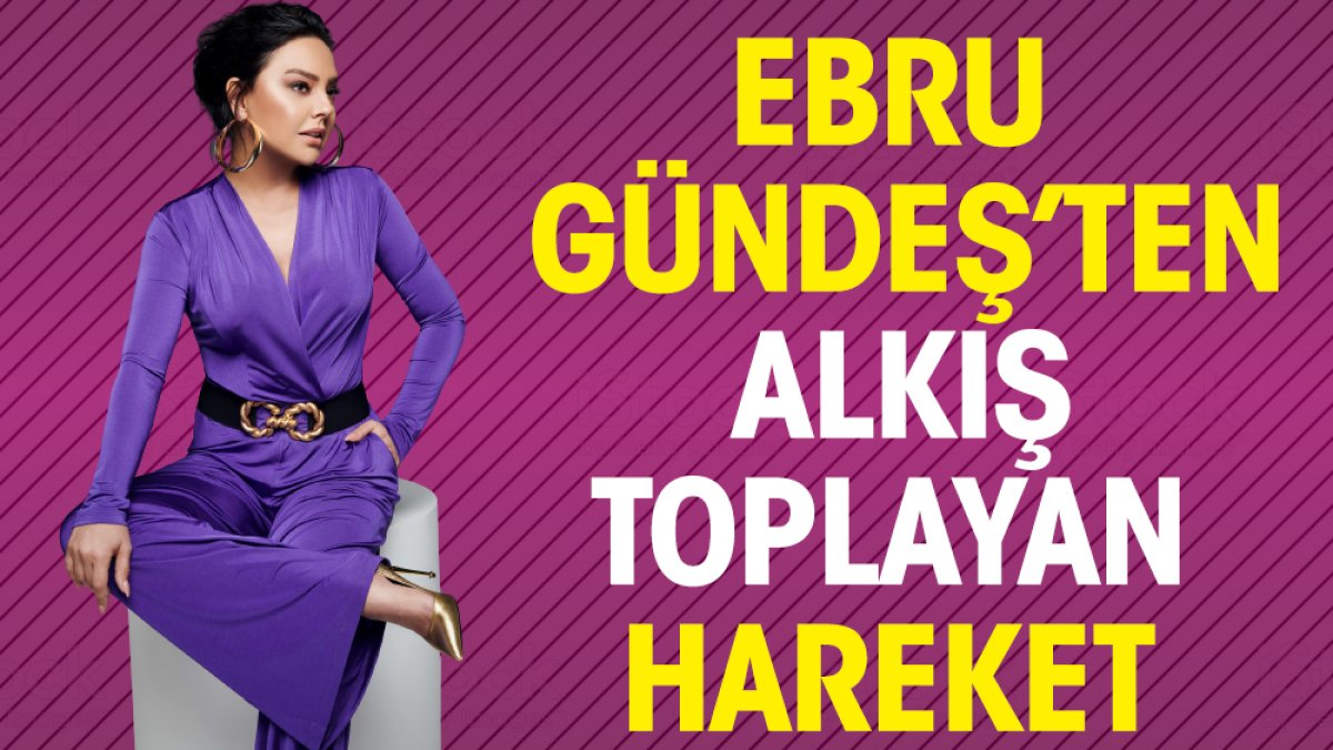 Ebru Gündeş’ten alkış toplayan hareket