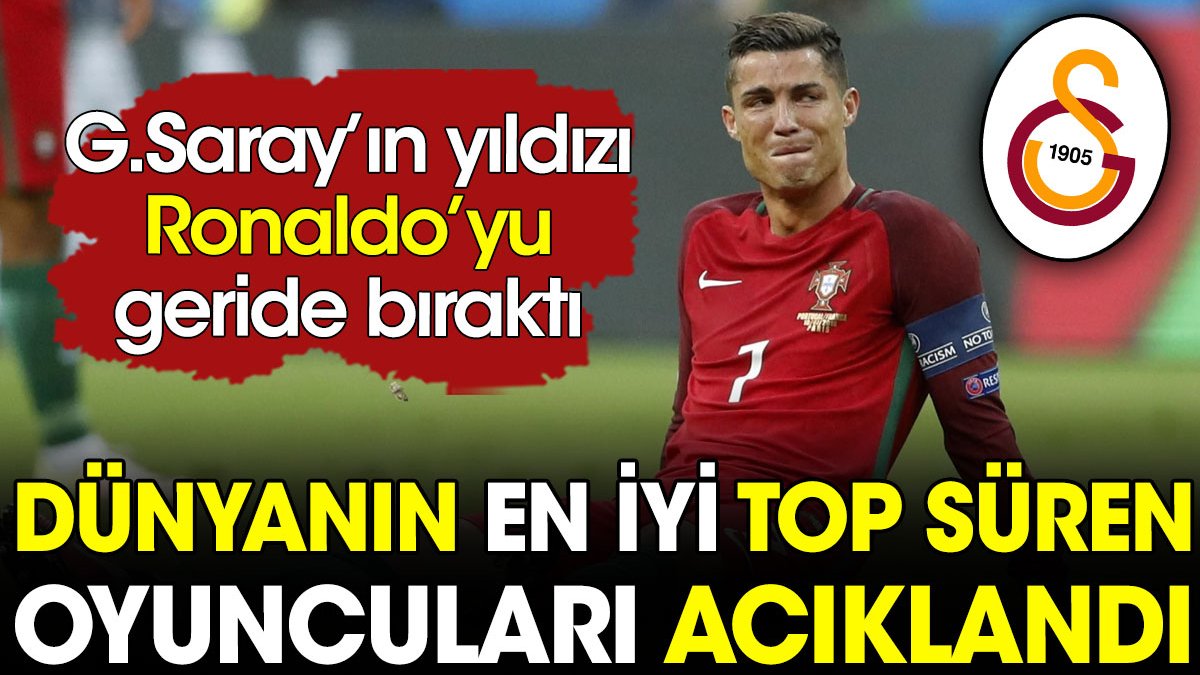 Dünyanın en iyi top süren futbolcuları açıklandı. Galatasaray'ın yıldızı Ronaldo'yu geride bıraktı